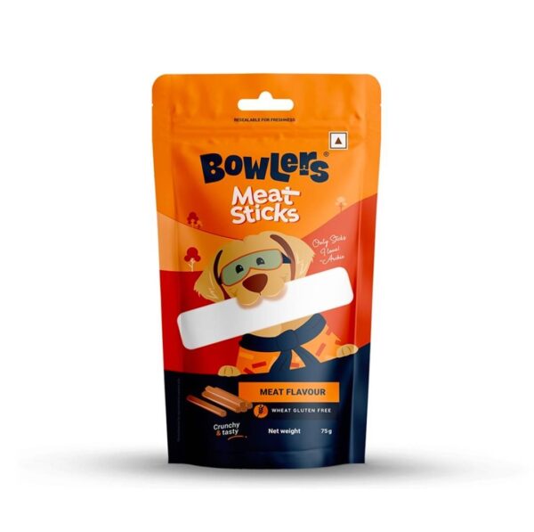 Bowlers Meat Sticks – Meat Flavour | 75g Treats