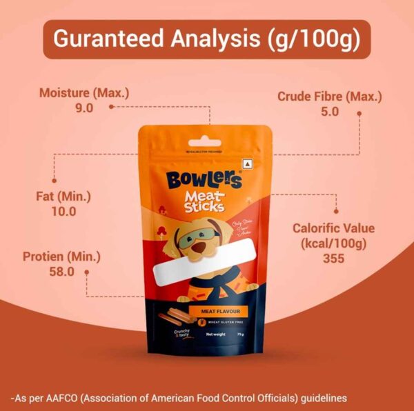 Bowlers Meat Sticks – Meat Flavour | 75g Treats