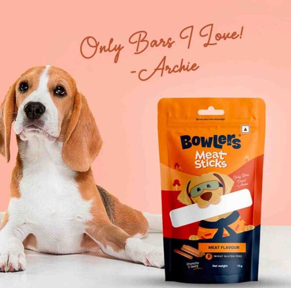 Bowlers Meat Sticks – Meat Flavour | 75g Treats