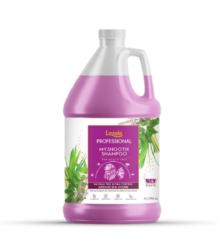 Lozalo Professional Tick and Flea Control Shampoo- 5 liter