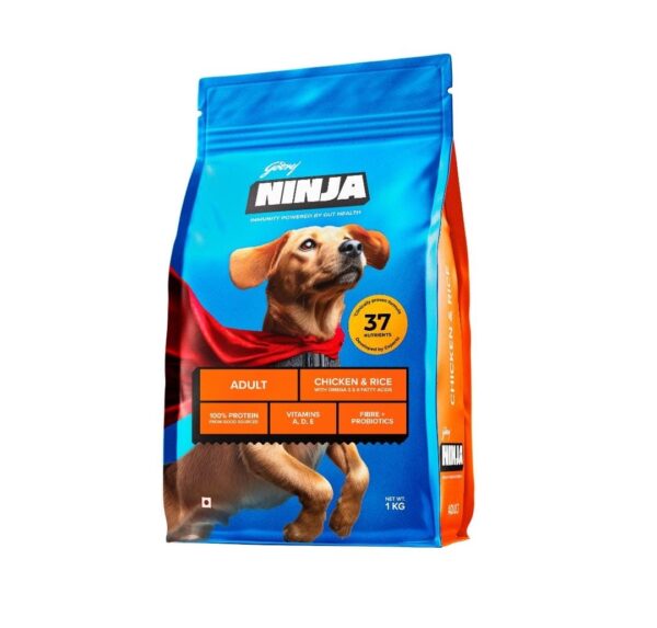 Godrej ninja adult chicken and rice dog food
