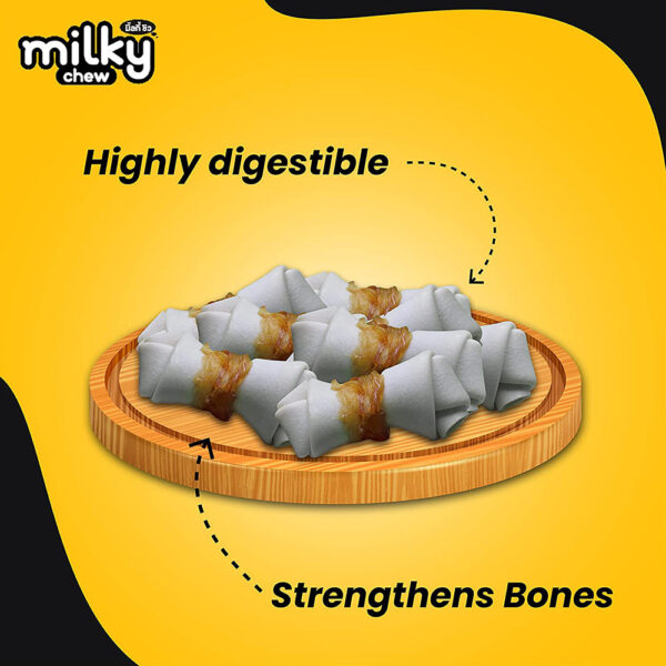 Dogaholic milky chew cheese chicken Bone style