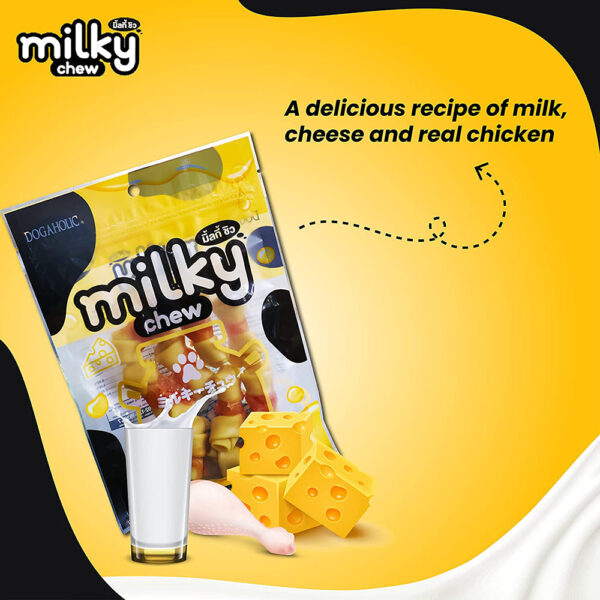 Dogaholic milky chew cheese chicken Bone style