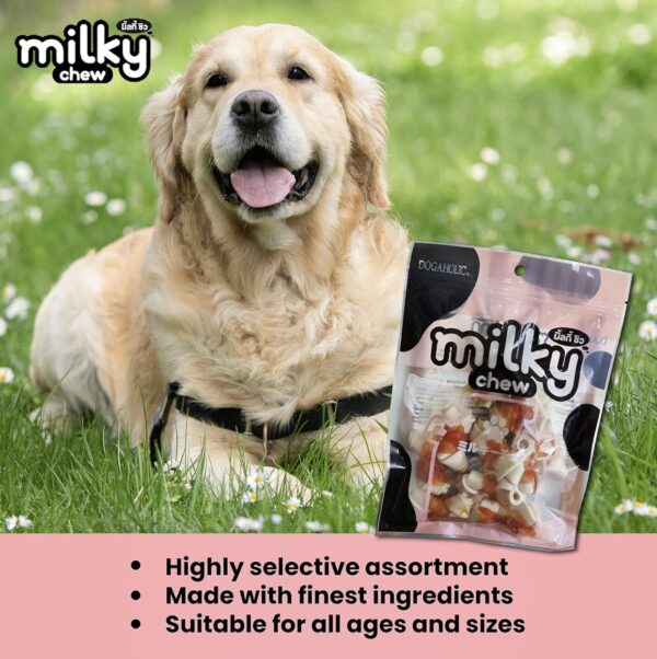 Dogaholic Milky Chew Chicken milk Flavoured bone style