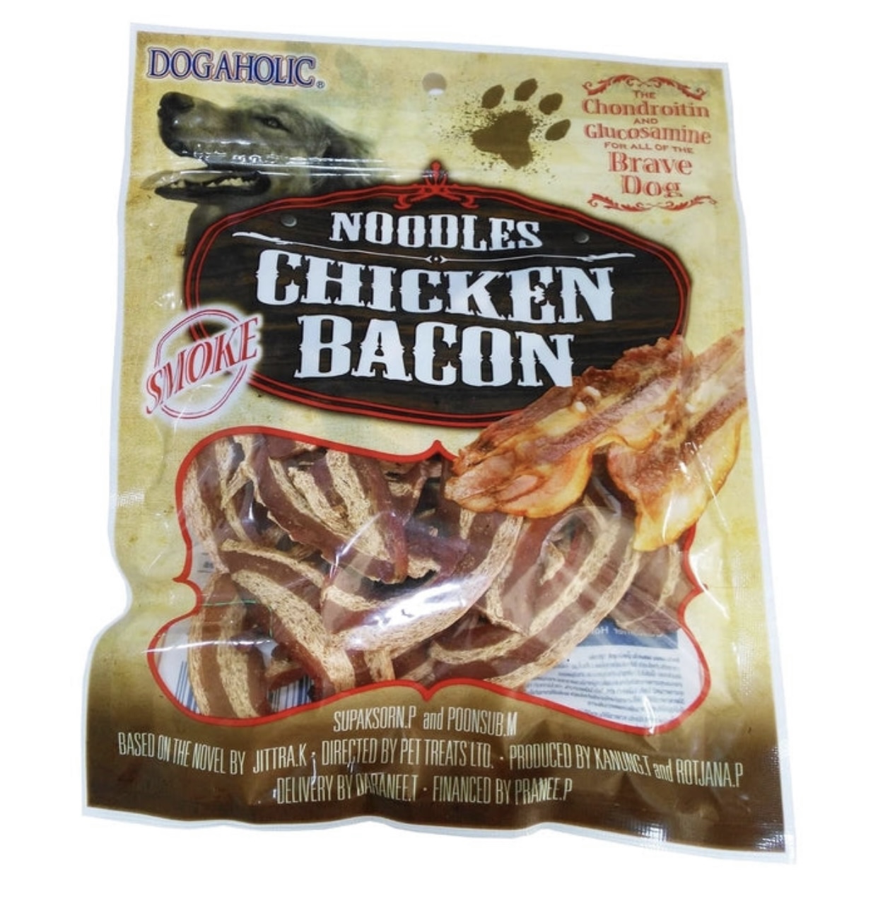 Dogaholic Noodles Chicken bacon bbq strips