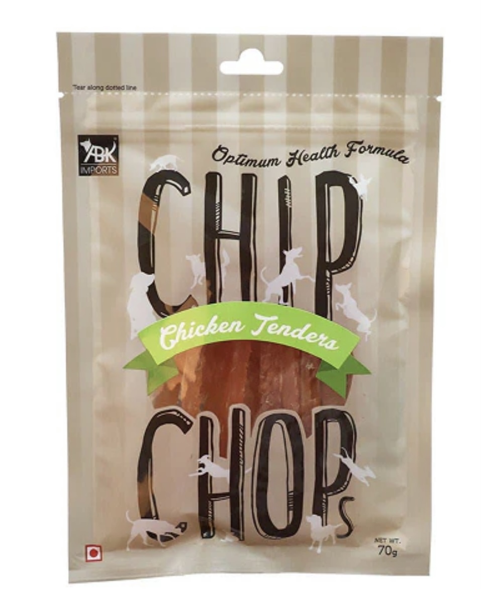 Chip chop chicken tenders dog treats