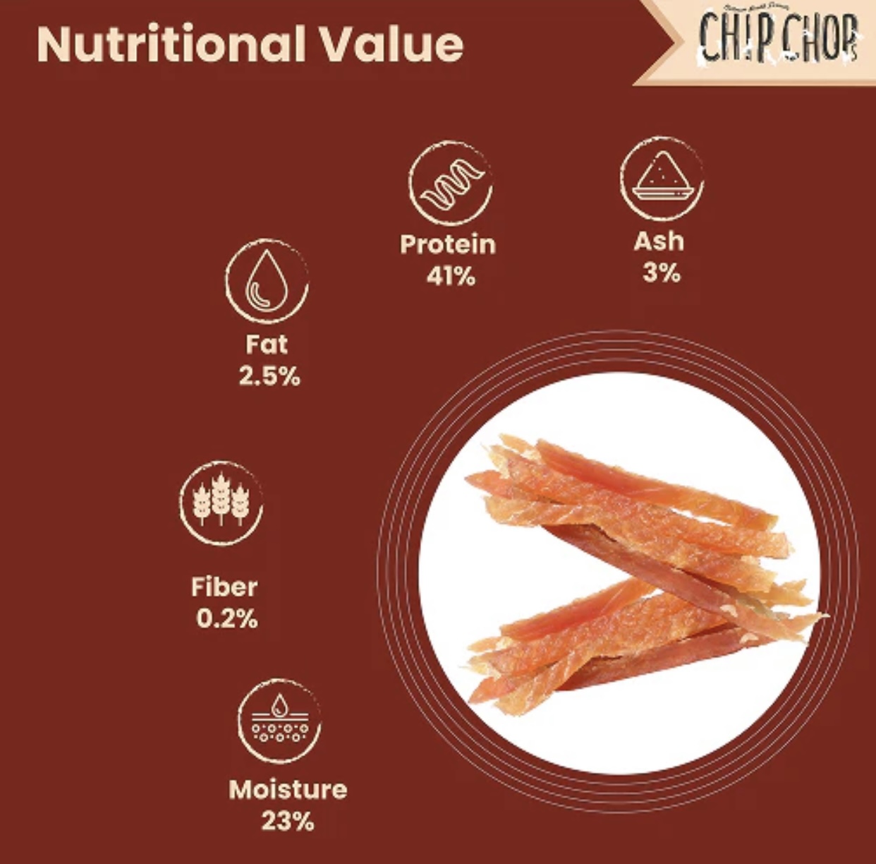 Chip chop chicken tenders dog treats