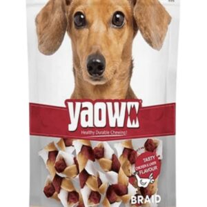 Gnawlers Yaowo Braided Dog Treats 2.5 inch