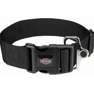 Trixie Extra wide premium dog collar black L-XXL