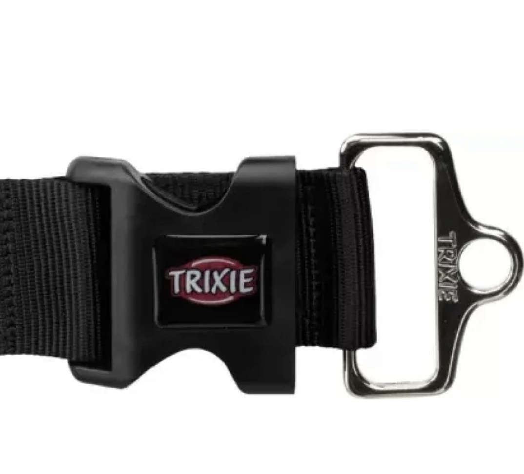 Trixie Extra wide premium dog collar black L-XXL