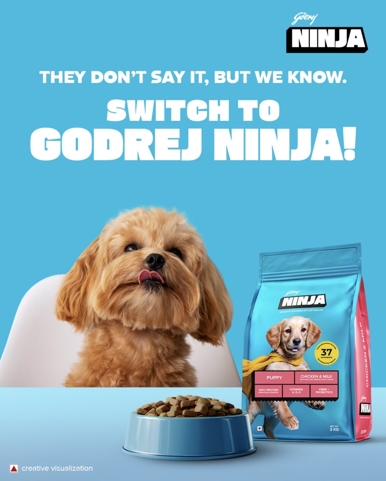 Godrej Ninja Puppy Food – Chicken and Milk 1Kg
