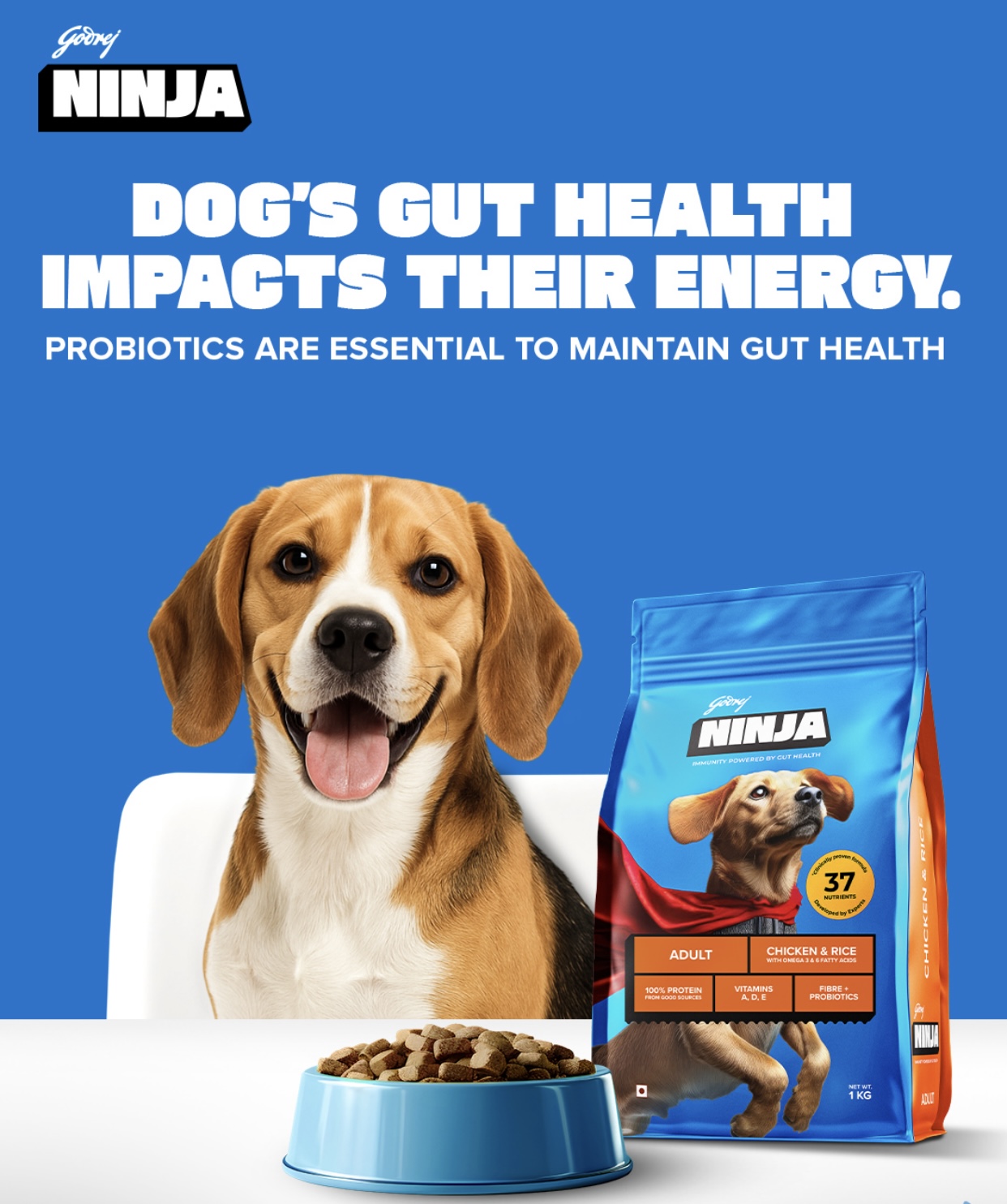 Godrej NINJA adult dog food chicken and vegetables