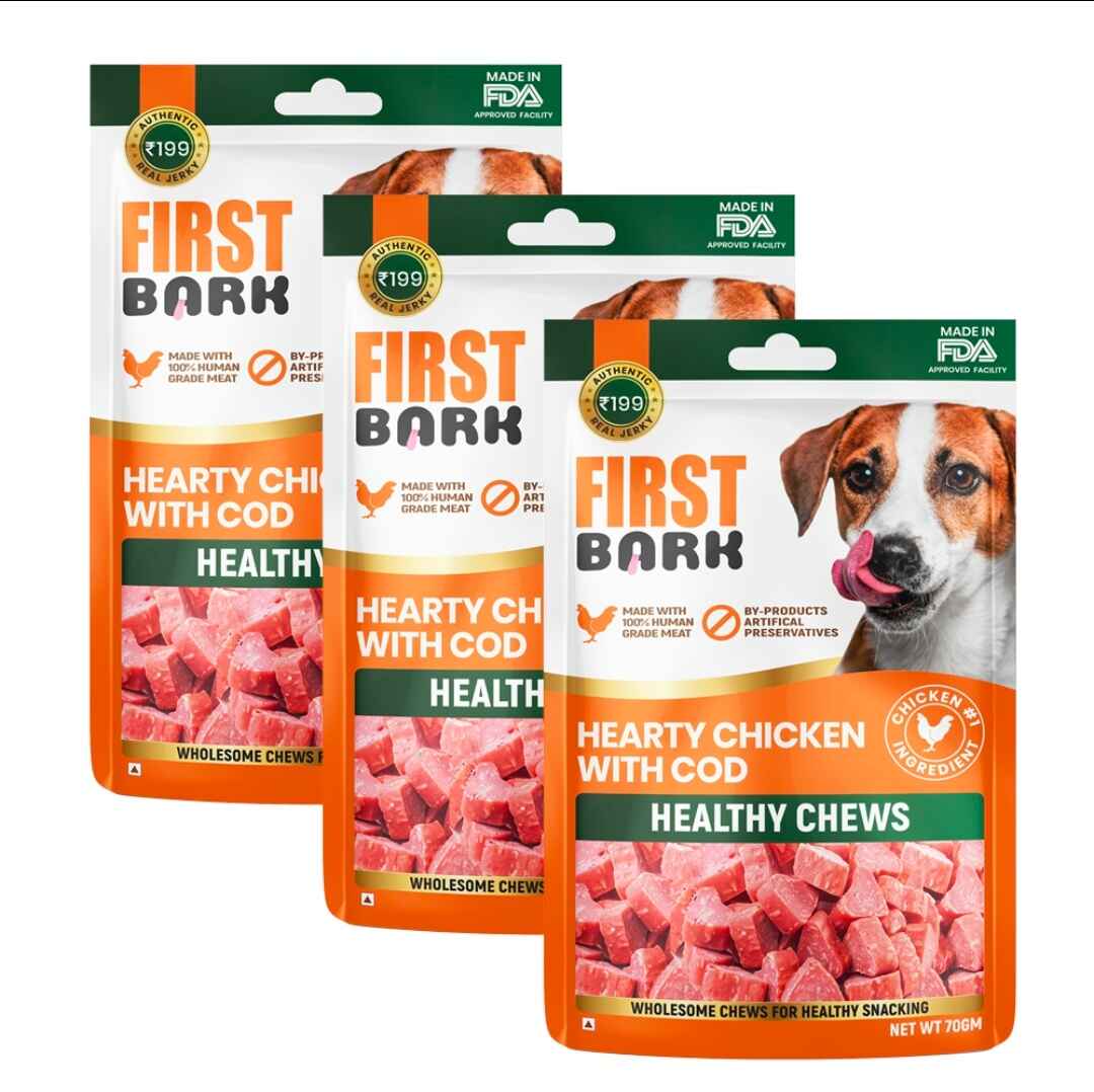 First Bark – Hearty Chicken with Cod | Healthy Chews for Dogs - Image 2