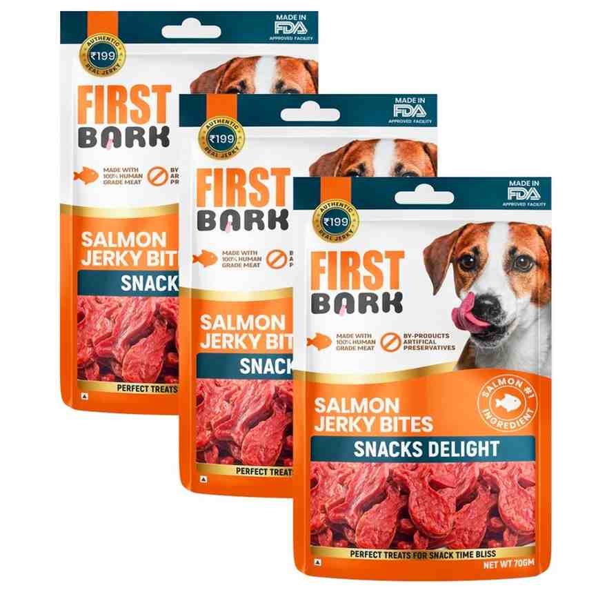 First Bark – Salmon Jerky Bites | Snacks Delight for Dogs - Image 2