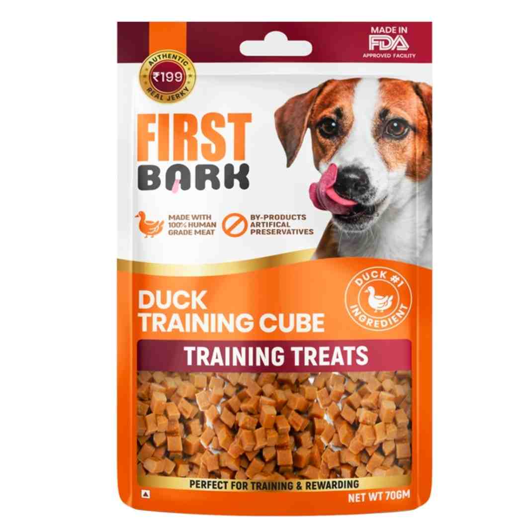 First Bark – Duck Training Cubes | Healthy Training Treats for Dogs
