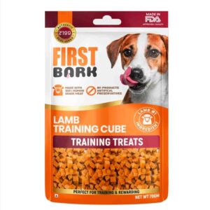 First Bark – Lamb Training Cubes | Protein-Rich Dog Treats