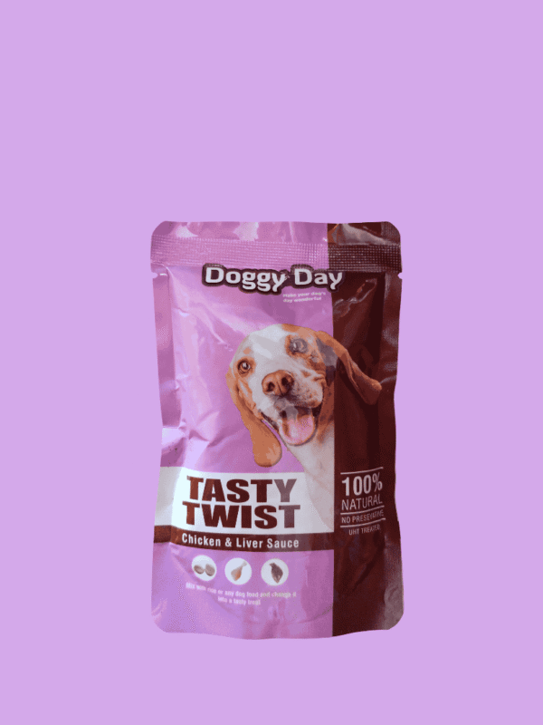 Doggy Day Tasty Twist – Chicken & Liver Sauce (90g)