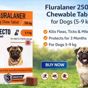 ’ECTO Fluralaner 250 mg Chewable Tablet for Dogs (5-9 kg)