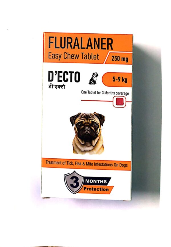 ’ECTO Fluralaner 250 mg Chewable Tablet for Dogs (5-9 kg)