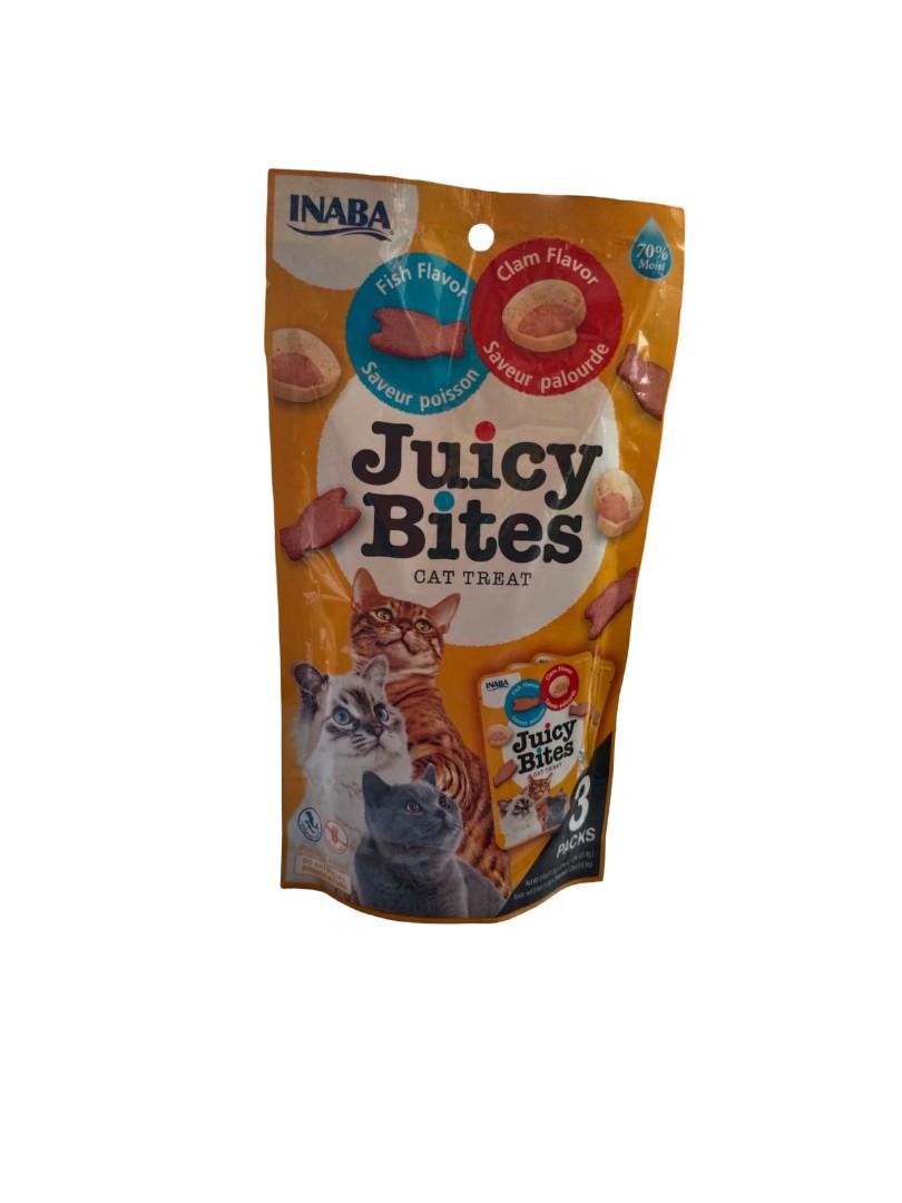 INABA Juicy Bites Cat Treat – Fish & Clam Flavor