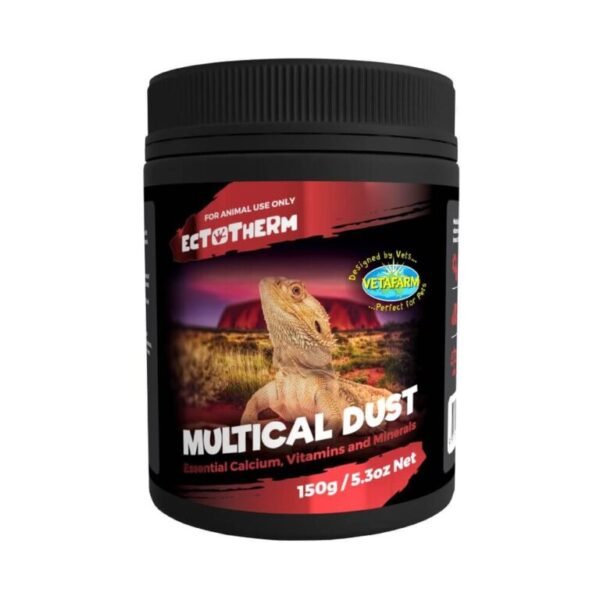 Ectotherm Multical Dust – Essential Calcium, Vitamins & Minerals for Reptiles (150g)