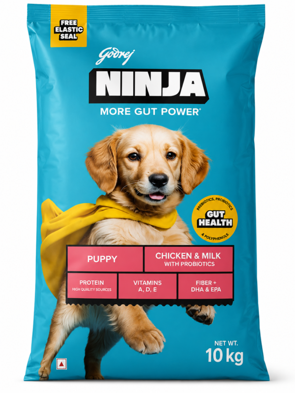 Godrej Ninja  Puppy Dog Food – Chicken & Milk  (10kg)