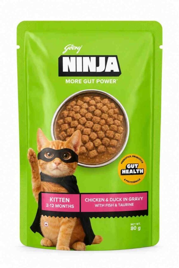 Ninja adult Chicken &duck in gravy 8gm