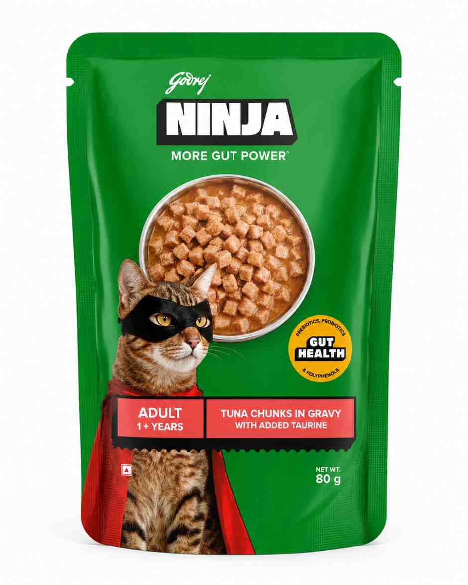 Ninja tuna chicken in gravy adult 80gm