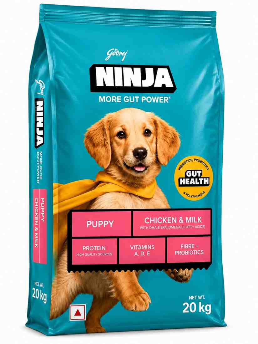 Godrej NINJA Puppy Chicken & Milk Dog Food – 20 kg