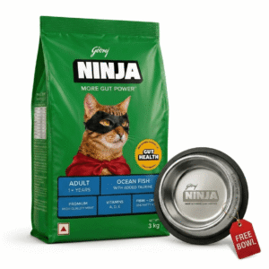 Godrej NINJA More Gut Power Adult Cat Food – Ocean Fish with Added Taurine (3kg)