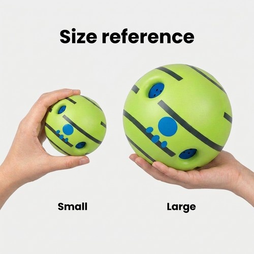 Pet Sound Ball Bouncing & Squeaky Chew Ball for Dogs – 14cm Large - Image 4
