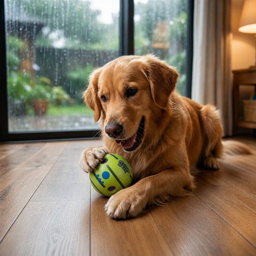 Pet Sound Ball Bouncing & Squeaky Chew Ball for Dogs – 14cm Large - Image 2