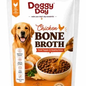 Doggy Day Bone Broth Chicken Flavour Food Topper 100 gms – Pack of 36