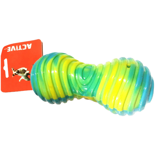 Active Mixed Colour Series Dumbbell Dog Chew Toy – 1 Pc - Image 2