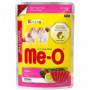 Me-O Kitten Tuna Gravy – 80g x 12 Pouches