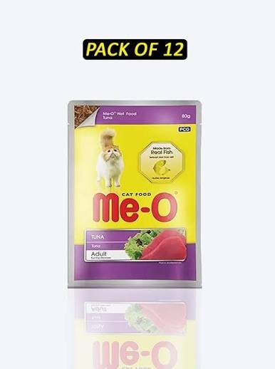 Me-O Adult Tuna Gravy – 80g x 12 Pouches