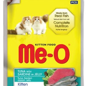 Me-O Kitten Tuna Sardine in Jelly – 80g x 12 Pouches