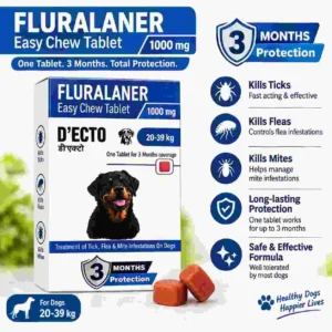 D’ECTO FLURALANER Easy Chew Tablet 1000 mg – (20–39 kg)