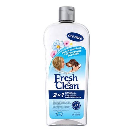 PetAg Fresh ’n Clean 2-in-1 Baby Powder Fresh Scented Dog Shampoo & Conditioner – 533 ml