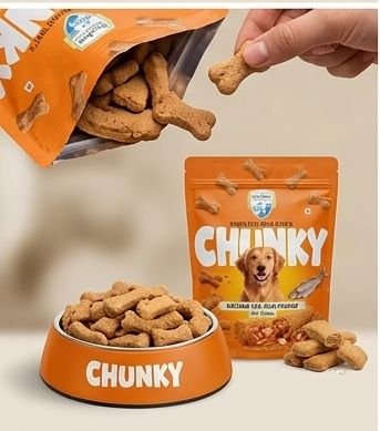 Scoobee Chunky Fish Biscuits – Contains Real Fish Chunks – 1 kg