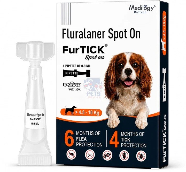 FurTICK Fluralaner Spot On for Small Dogs – 4.5–10 kg