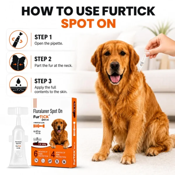 FurTICK Fluralaner Spot On for Dogs – 20–40 kg