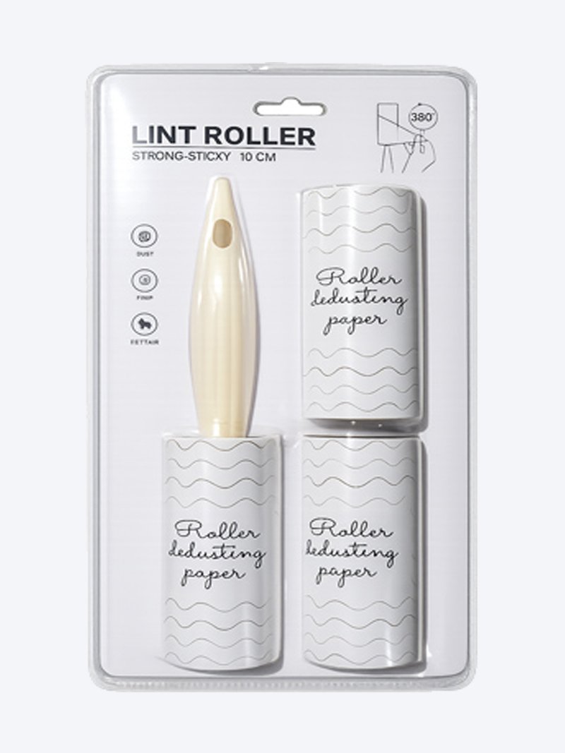 Lint Roller Strong Sticky 10 CM – Pet Hair & Dust Remover with 2 Refills
